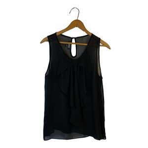 Elegant Black Sleeveless Top by A. Byer Women’s Large(L)